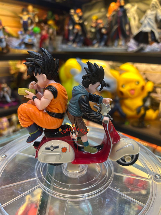 Figura Goku & Gohan Moto